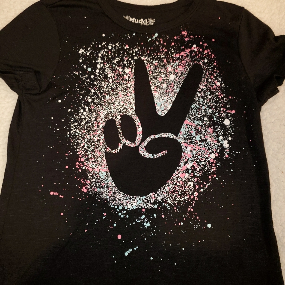 Mudd Girls Peace Sign T-Shirt